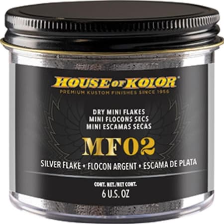 Gongs 6 oz F-Series Dry Flake Paint, Silver GO3640402